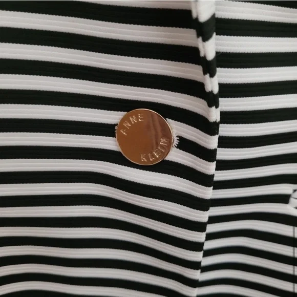 EUC Anne Klein Striped Blazer S - Picture 4 of 5